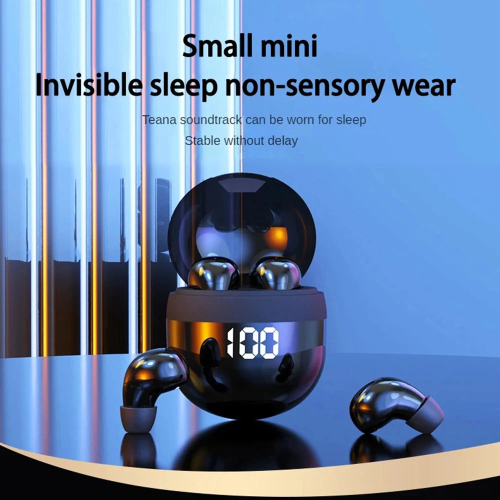 SK18 Mini Invisible Bluetooth Headphones Noise Cancellation