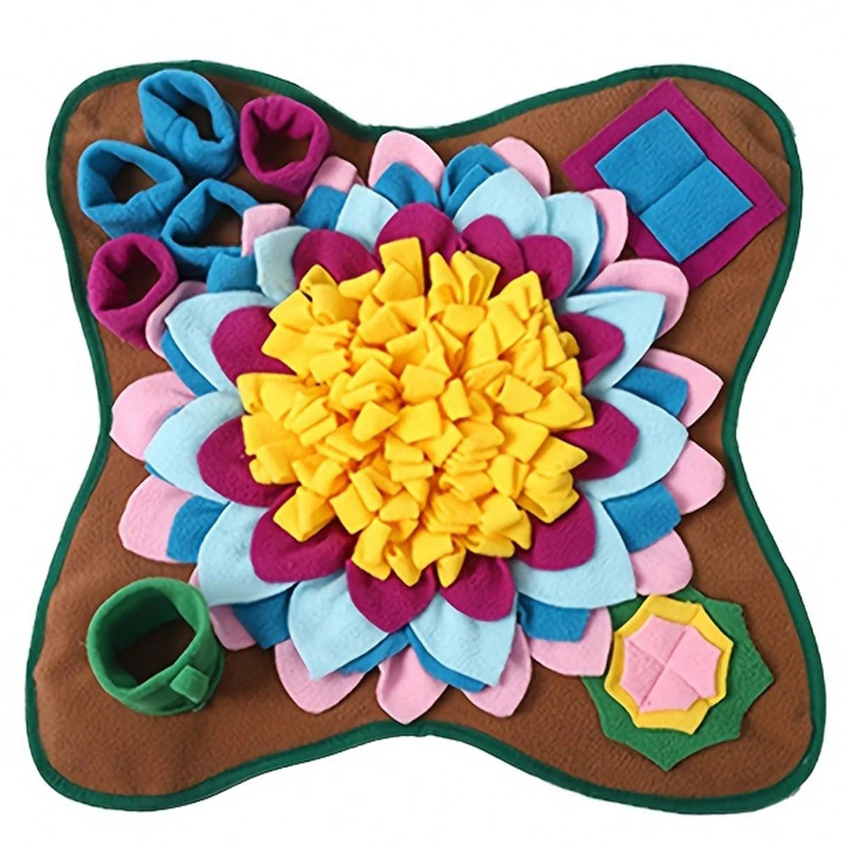 Dog Interactive Snuffle Mat And Fleece Feeding Puzzle Toy