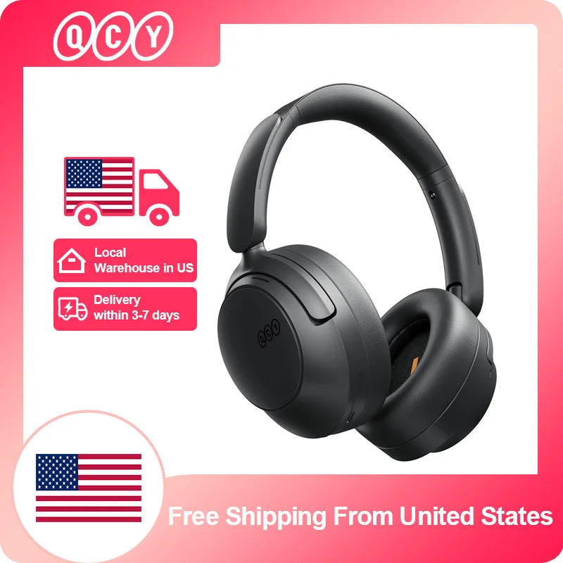 QCY H3S Wireless Over Ear Headphones With Adaptive ANC