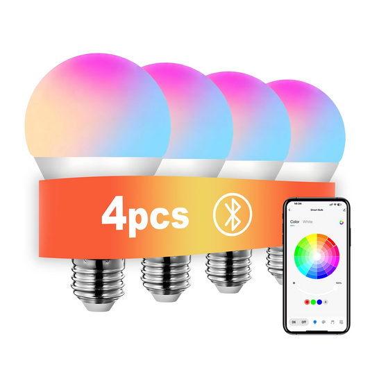 Smeileas RGBCW Smart Light Bulbs Dimmable App Control