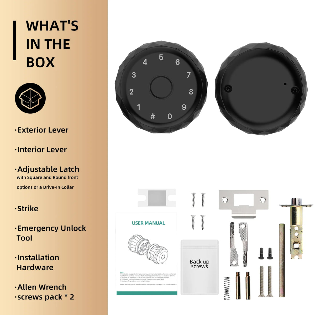 Viladepot Smart Fingerprint Lock for Indoor Doors