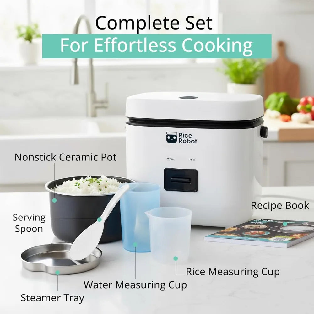 XMSJ Rice Robot Nonstick Rice Cooker With Steamer Tray