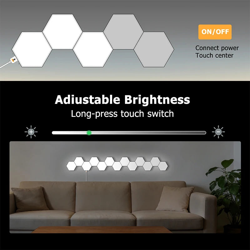 Fivemi Modular Hexagon LED Wall Light Panel
