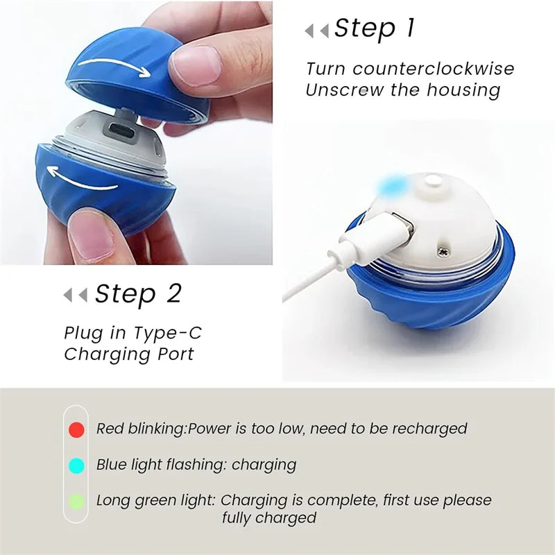 Automatic Interactive Electronic Dog Toy Ball