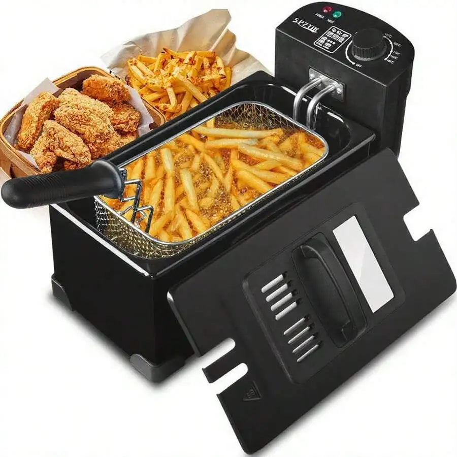 XMSJ Electric Immersion Deep Fryer With Timer