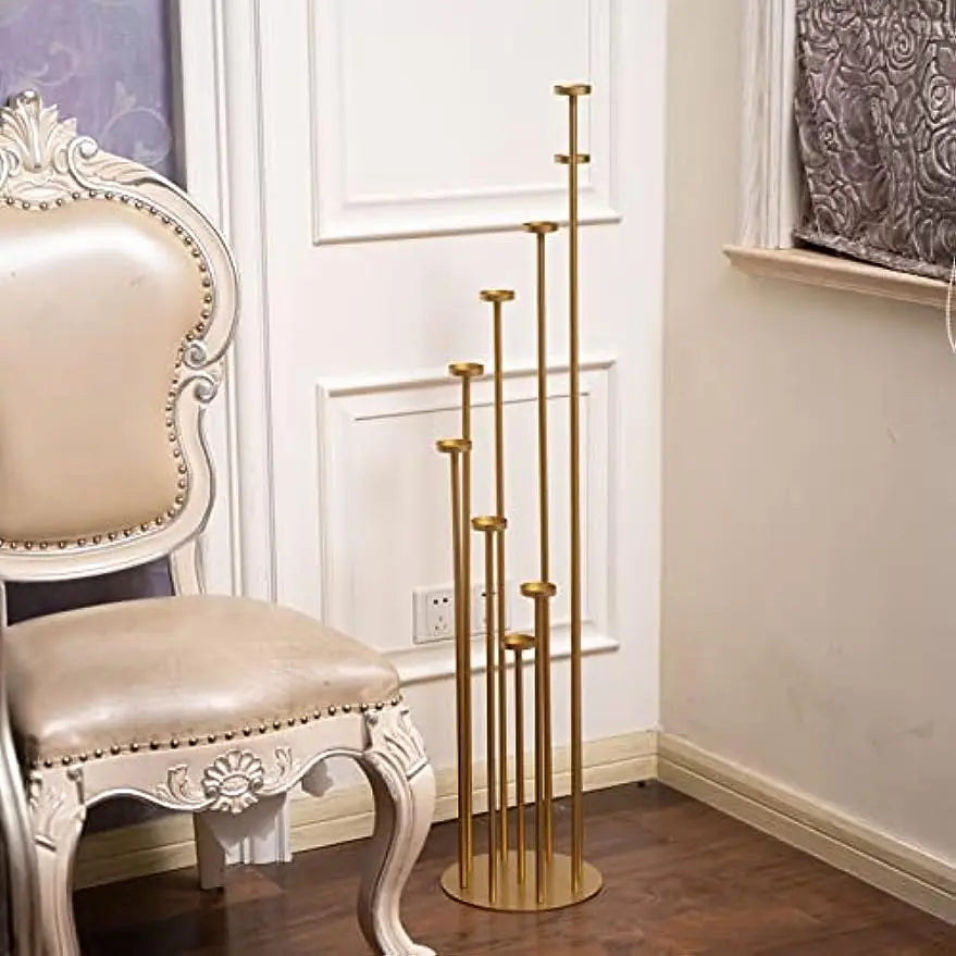 9 Arms Candelabra Pillar Candle Holder Wedding Centerpiece
