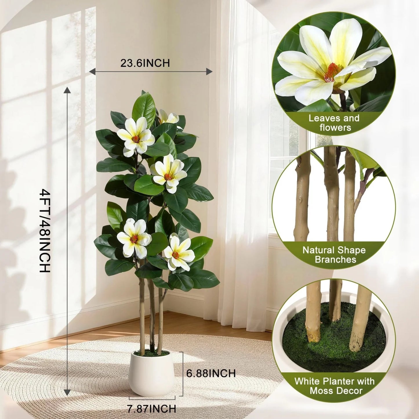 HiMISS Artificial Olive Tree With Lifelike Leaves And Fruit