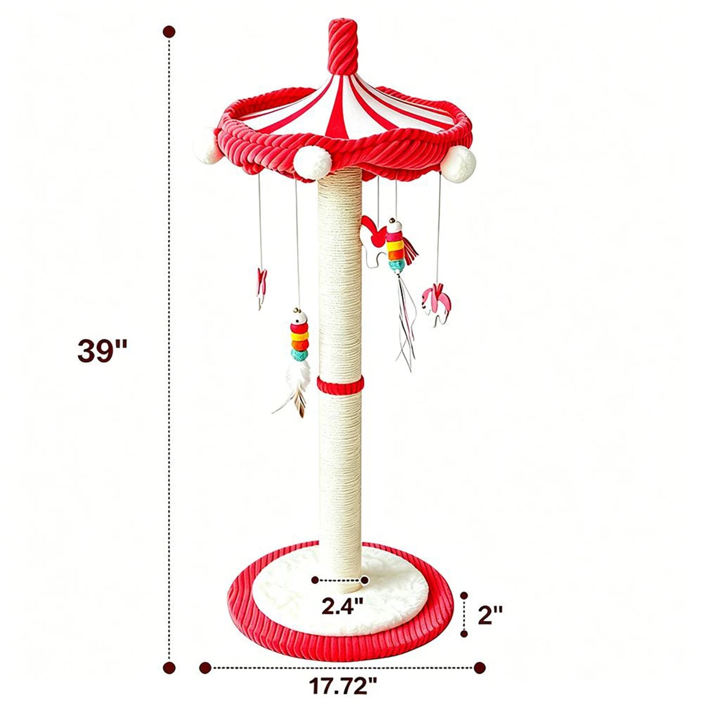 CWV Carousel Cat Tree With Rotating Scratching Post