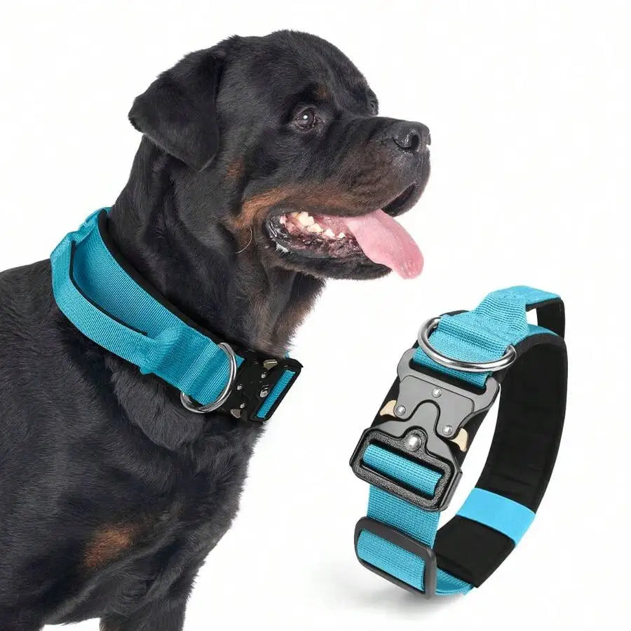 Sturdy Tactical Dog Collar With Handle For Everyday Walks