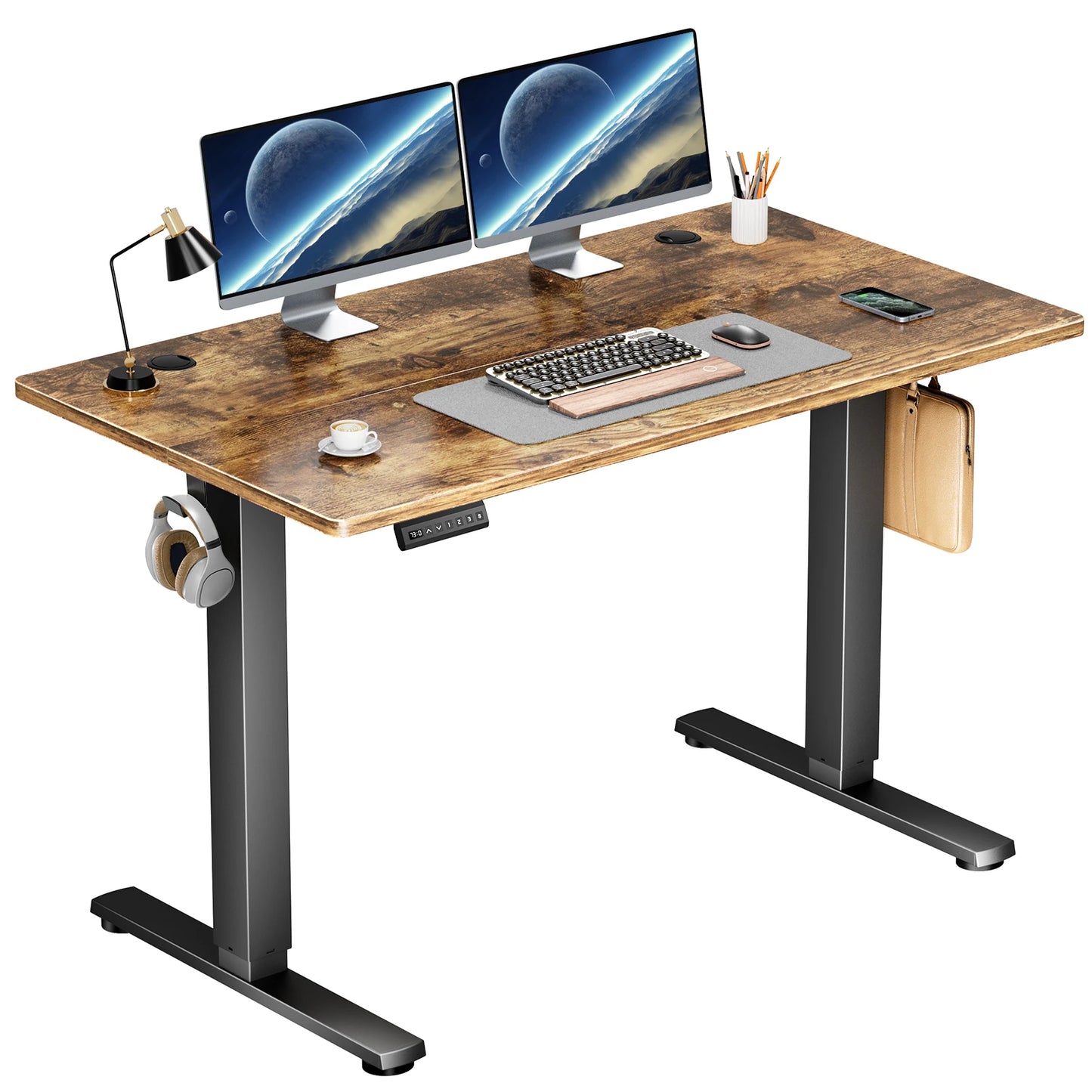JHK Electric Height Adjustable Standing Desk For Office
