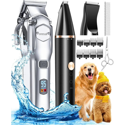 XMSJ Rechargeable Cordless Dog Grooming Clippers