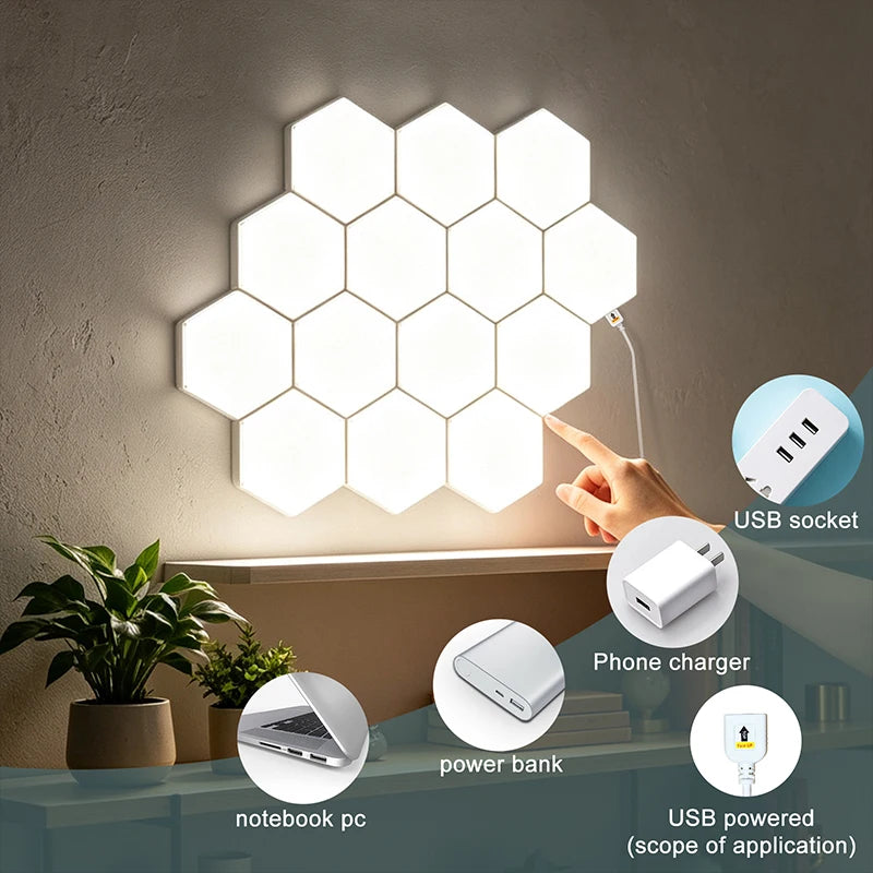 Fivemi Modular Hexagon LED Wall Light Panel