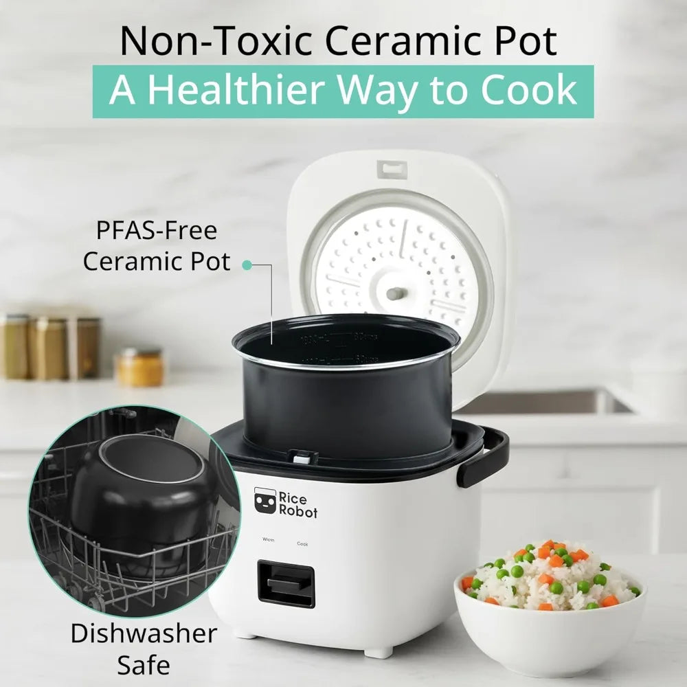 XMSJ Rice Robot Nonstick Rice Cooker With Steamer Tray