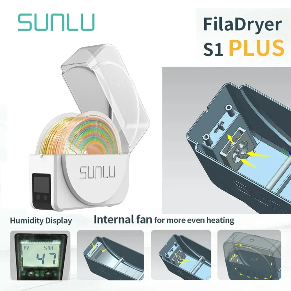 SUNLU Filament Dryer S1 Plus With Built In Circulation Fan