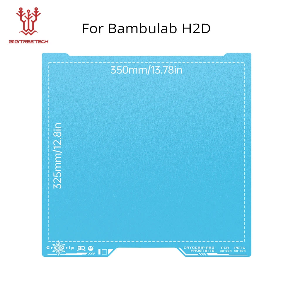 BIGTREETECH CryoGrip Pro Build Plate For Bambulab H2D
