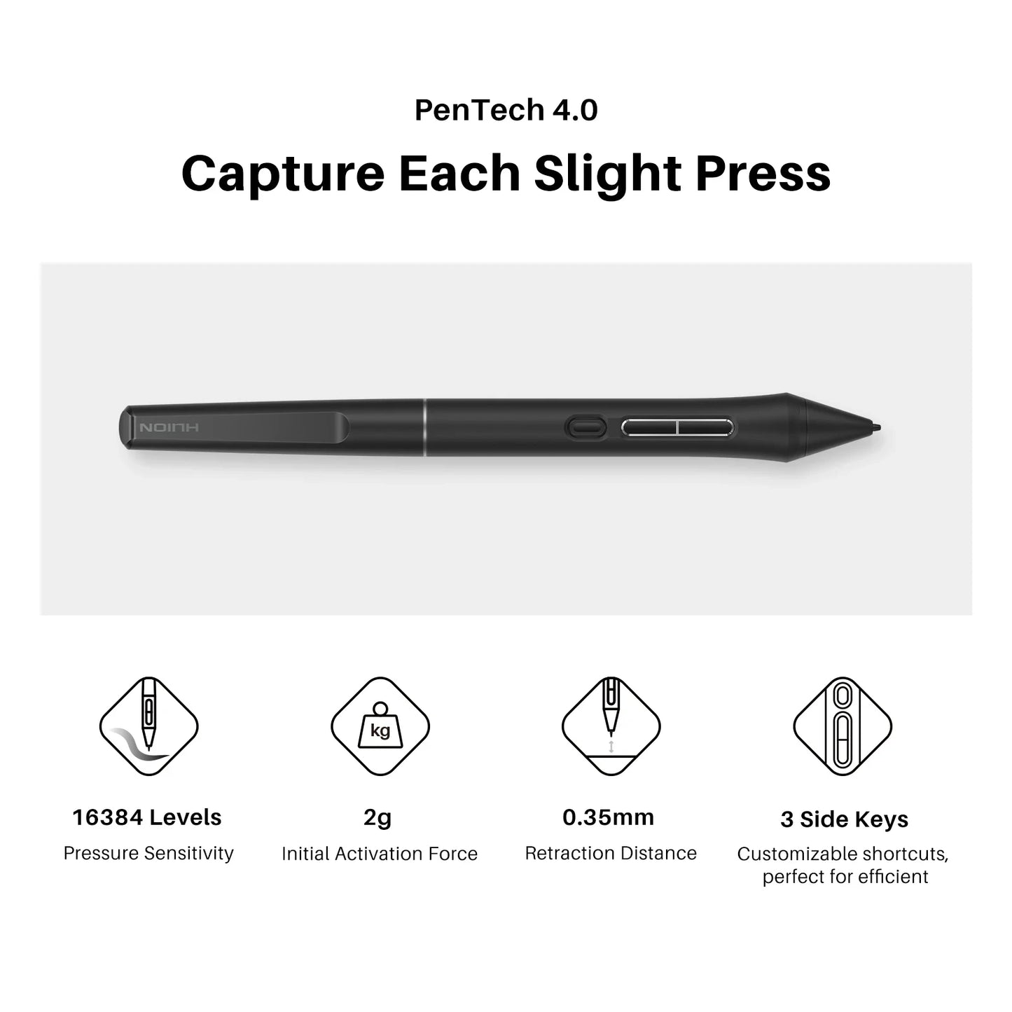 Huion Kamvas Gen 3 Drawing Tablet With PenTech