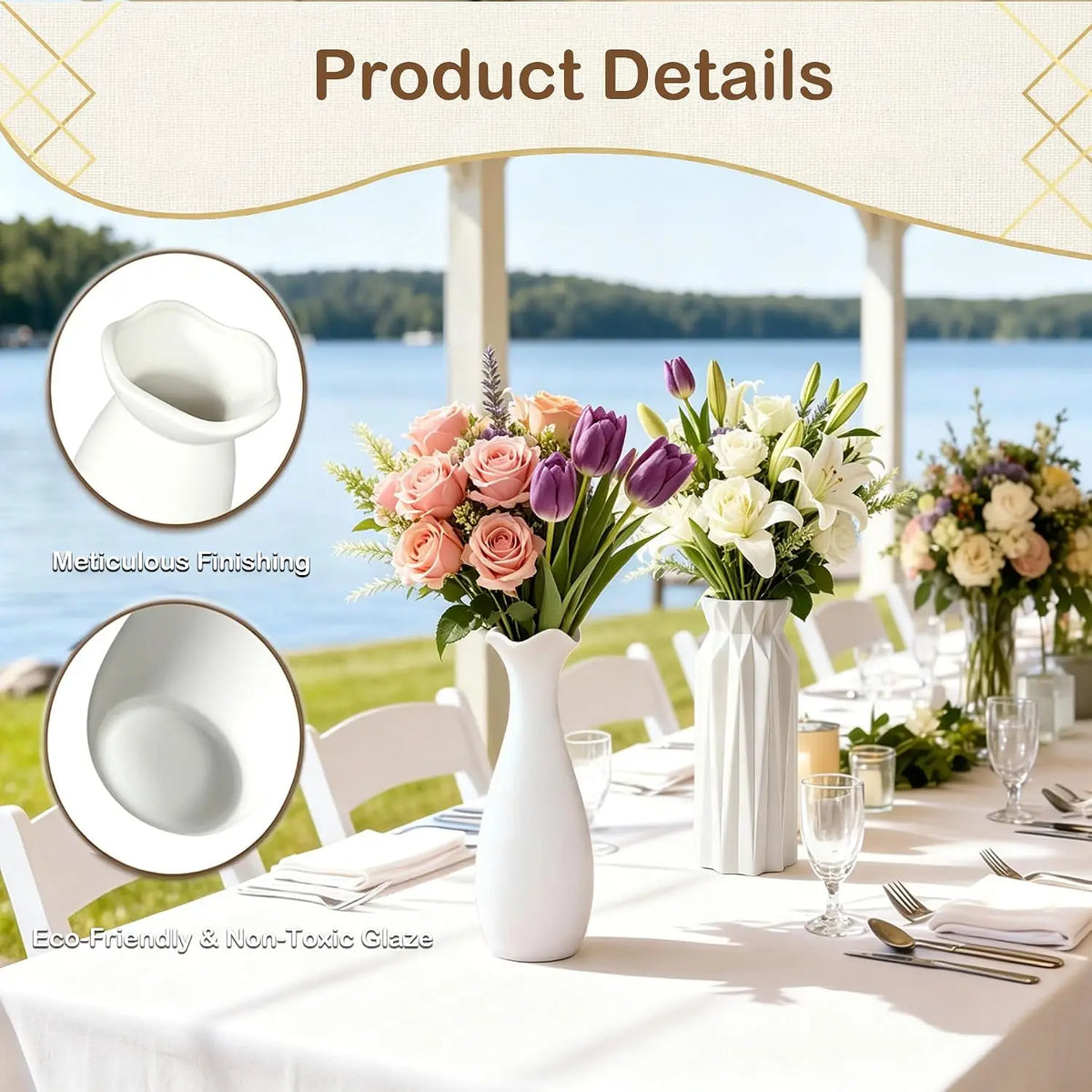 Kopwva Ceramic Vases For Elegant Home Decor And Crafts