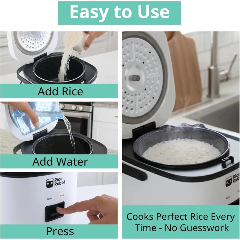 XMSJ Rice Robot Nonstick Rice Cooker With Steamer Tray