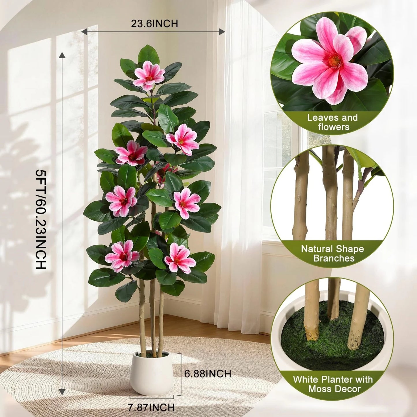 HiMISS Artificial Olive Tree With Lifelike Leaves And Fruit