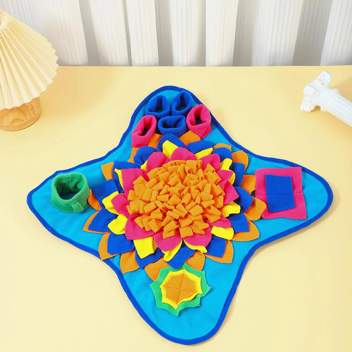 Dog Interactive Snuffle Mat And Fleece Feeding Puzzle Toy