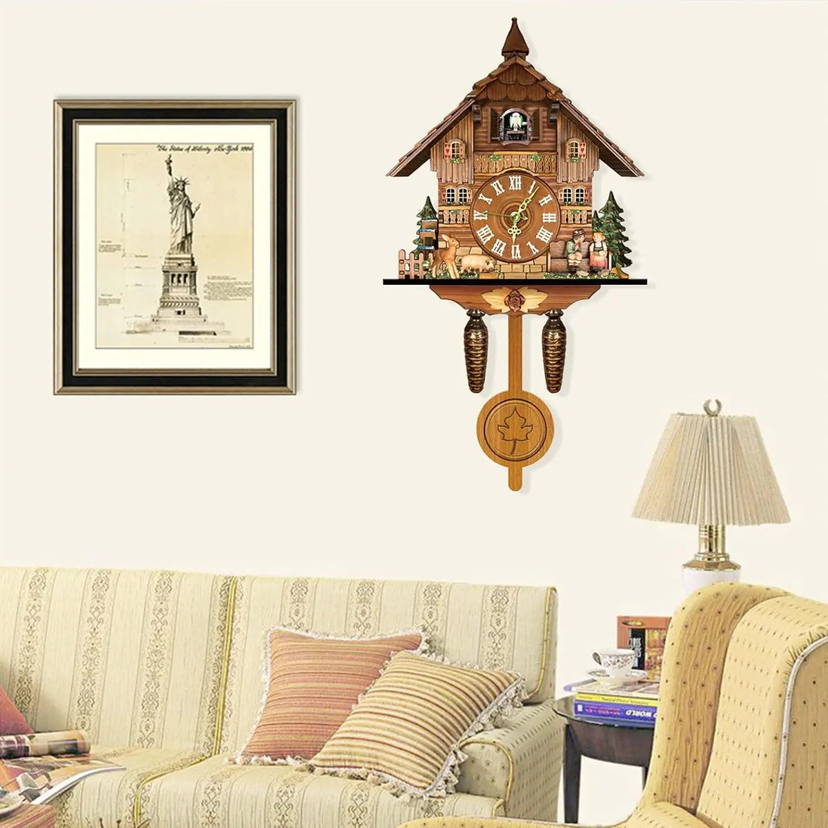 Northern European Decorative Wall Clock for Home Office