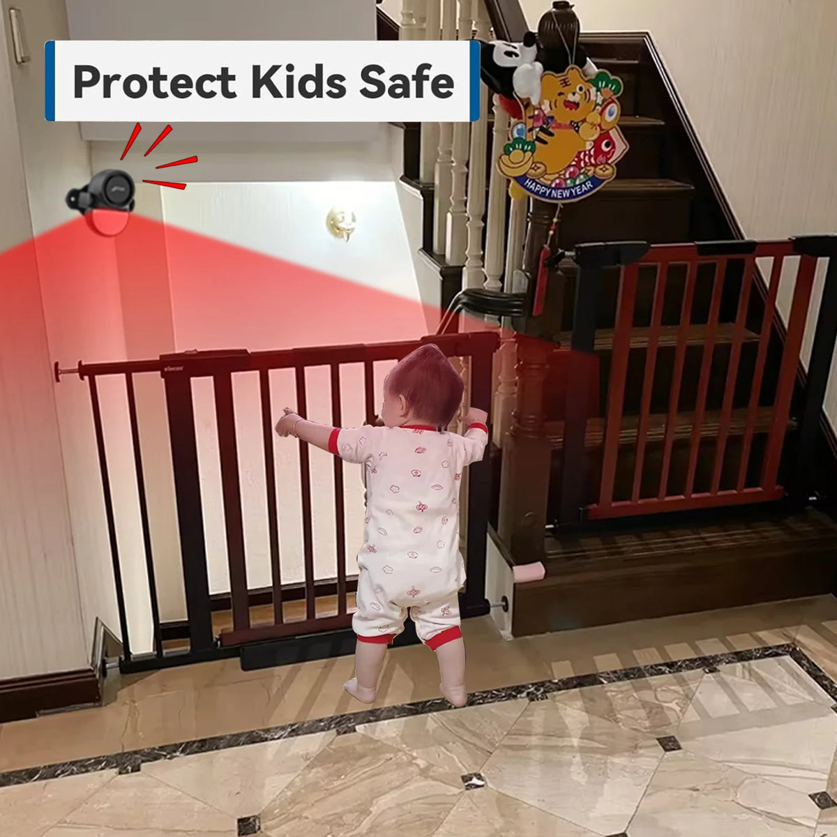 CPVAN Wireless Infrared Motion Sensor Alarm System