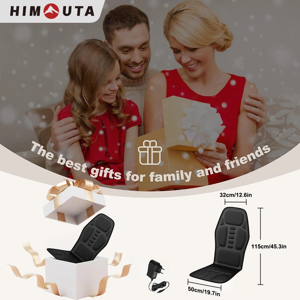 HIMOUTA Electric Back Massager Full Body Chair Cushion