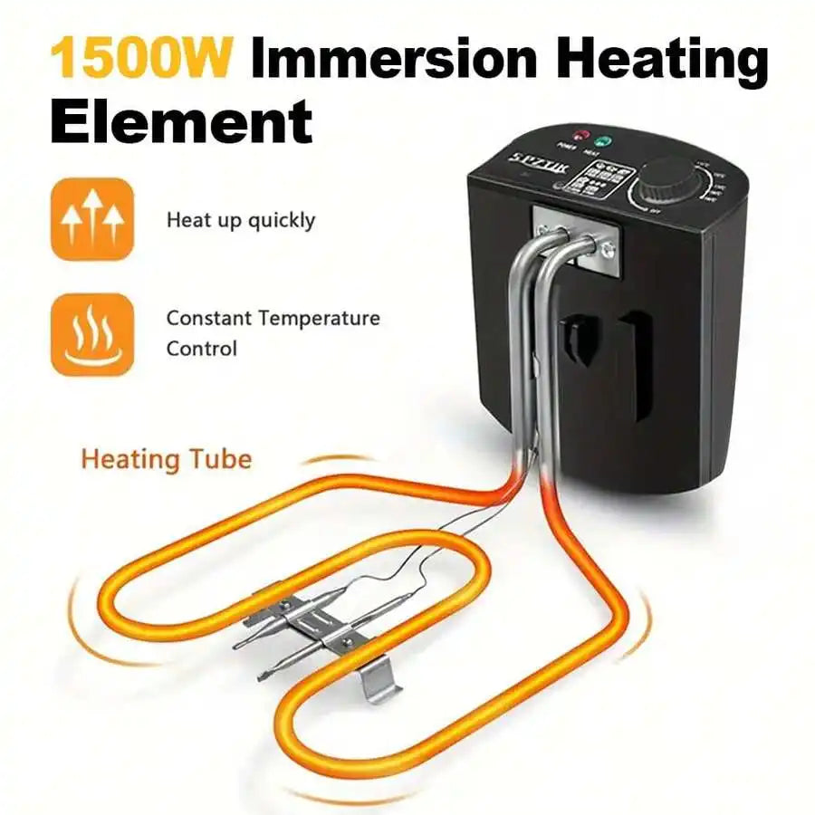 XMSJ Electric Immersion Deep Fryer With Timer