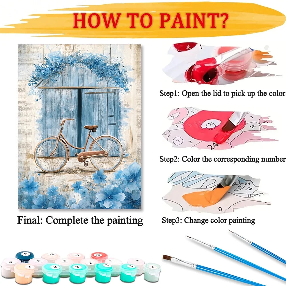 Paint By Numbers Kit For Adults On Canvas Home Decor