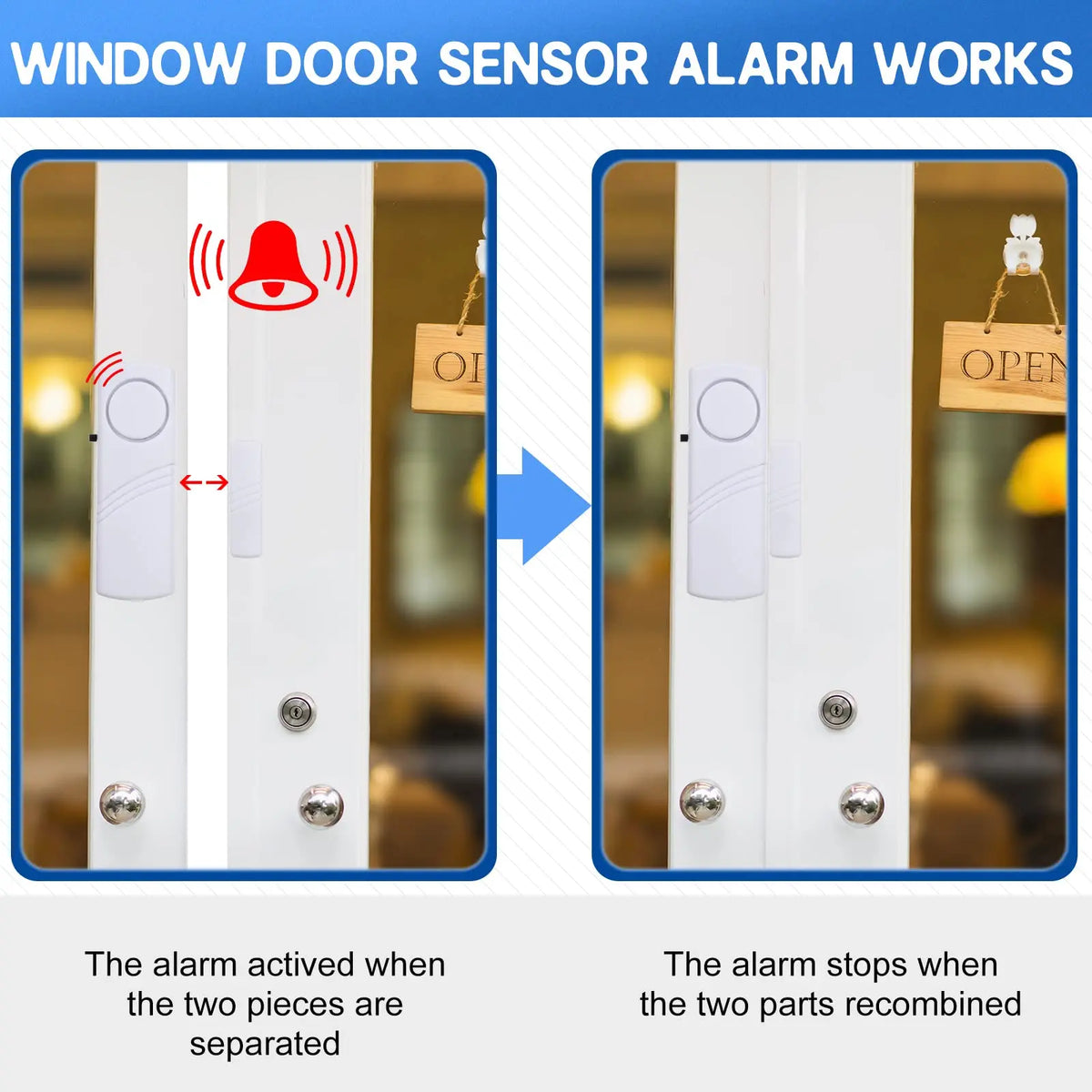 KERUI Wireless Door Window Sensor Alarm 95dB 433MHz