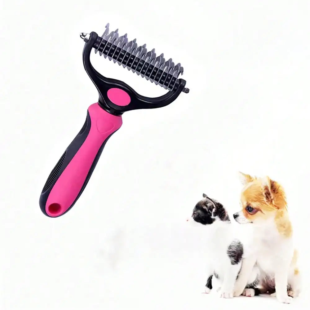 Double Sided Pet Detangling Comb For Cats And Dogs