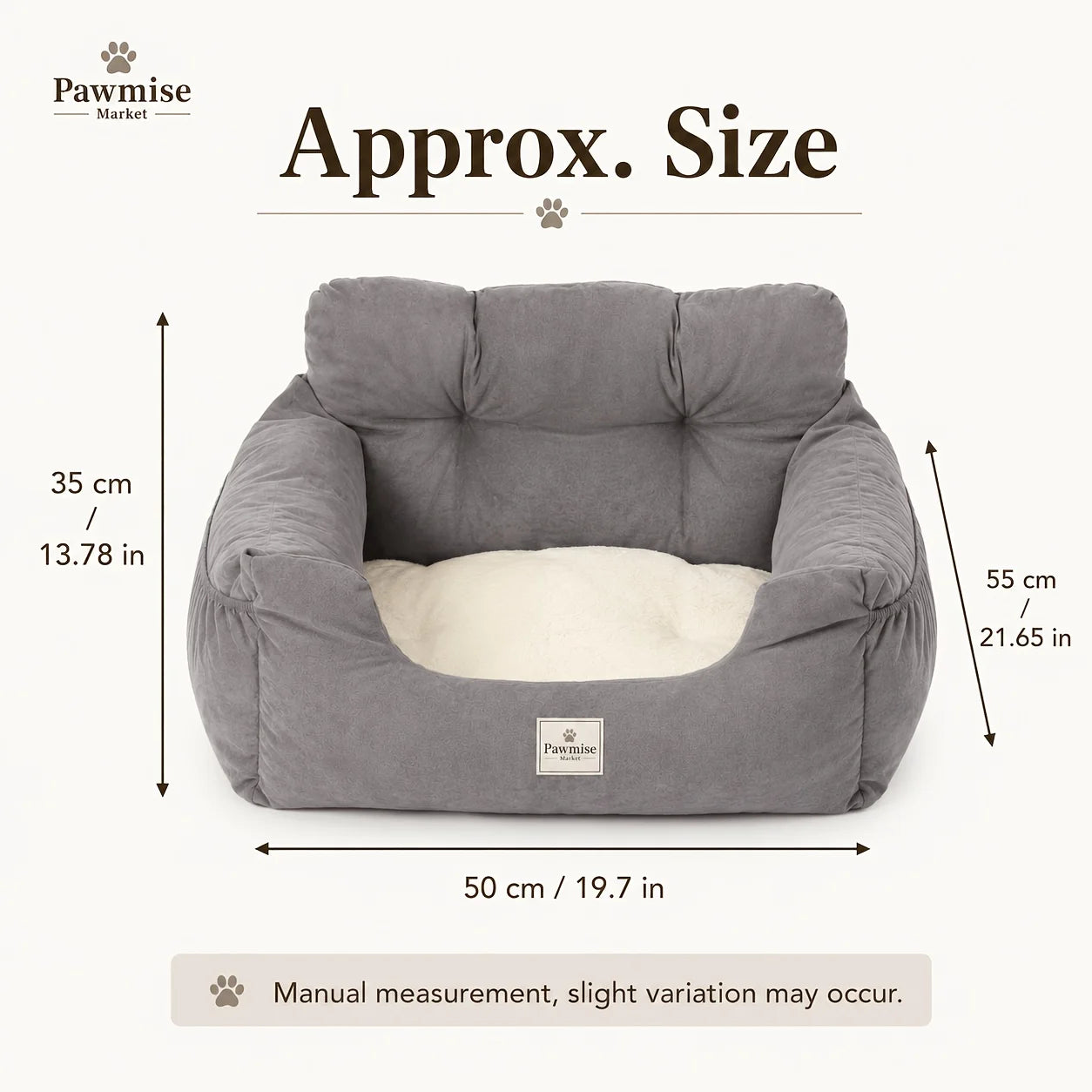 Adjustable Pet Car Seat Bed With Tether And Strap