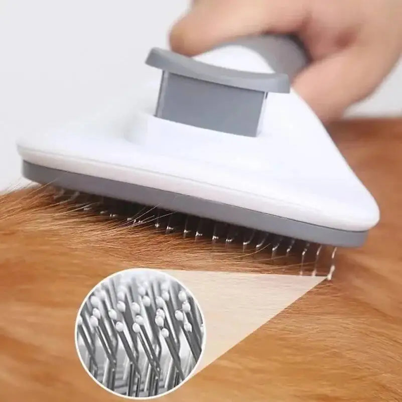 Self Cleaning Pet Hair Remover Brush For Dogs And Cats