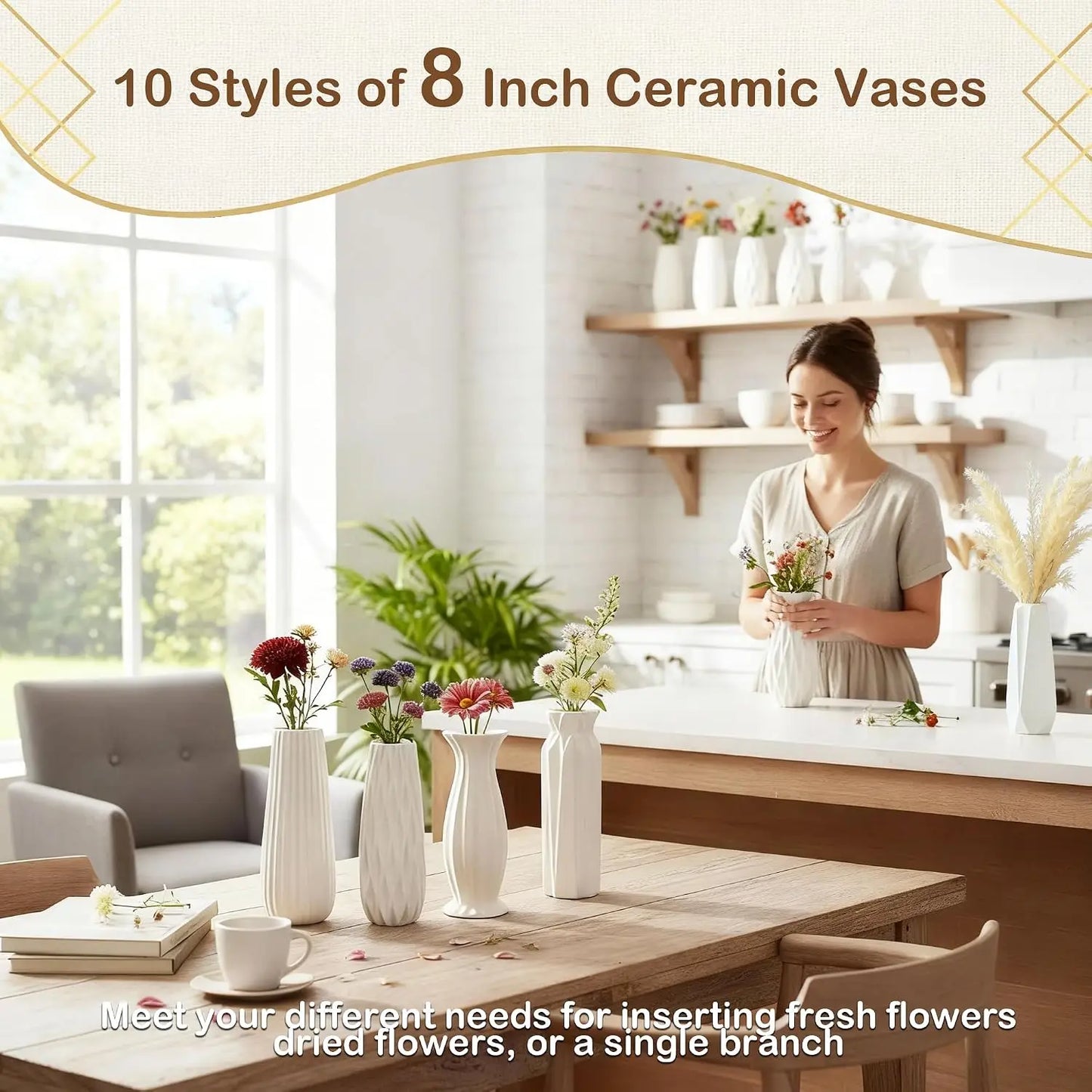 Kopwva Ceramic Vases For Elegant Home Decor And Crafts