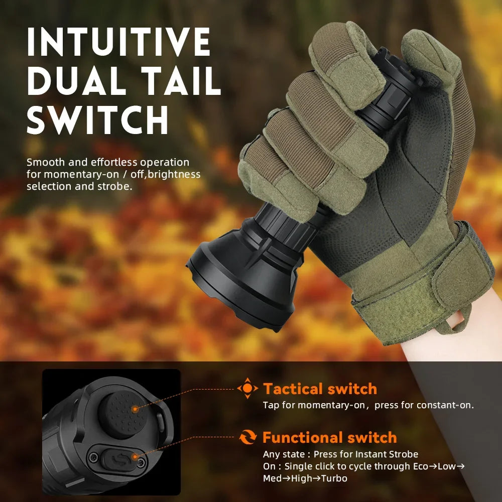 Sofirn SF26 2000lm LED Tactical Flashlight Type-C