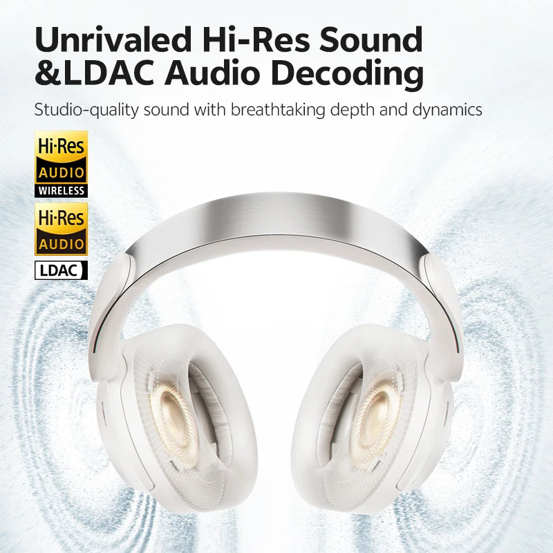 QCY H3S Wireless Over Ear Headphones With Adaptive ANC
