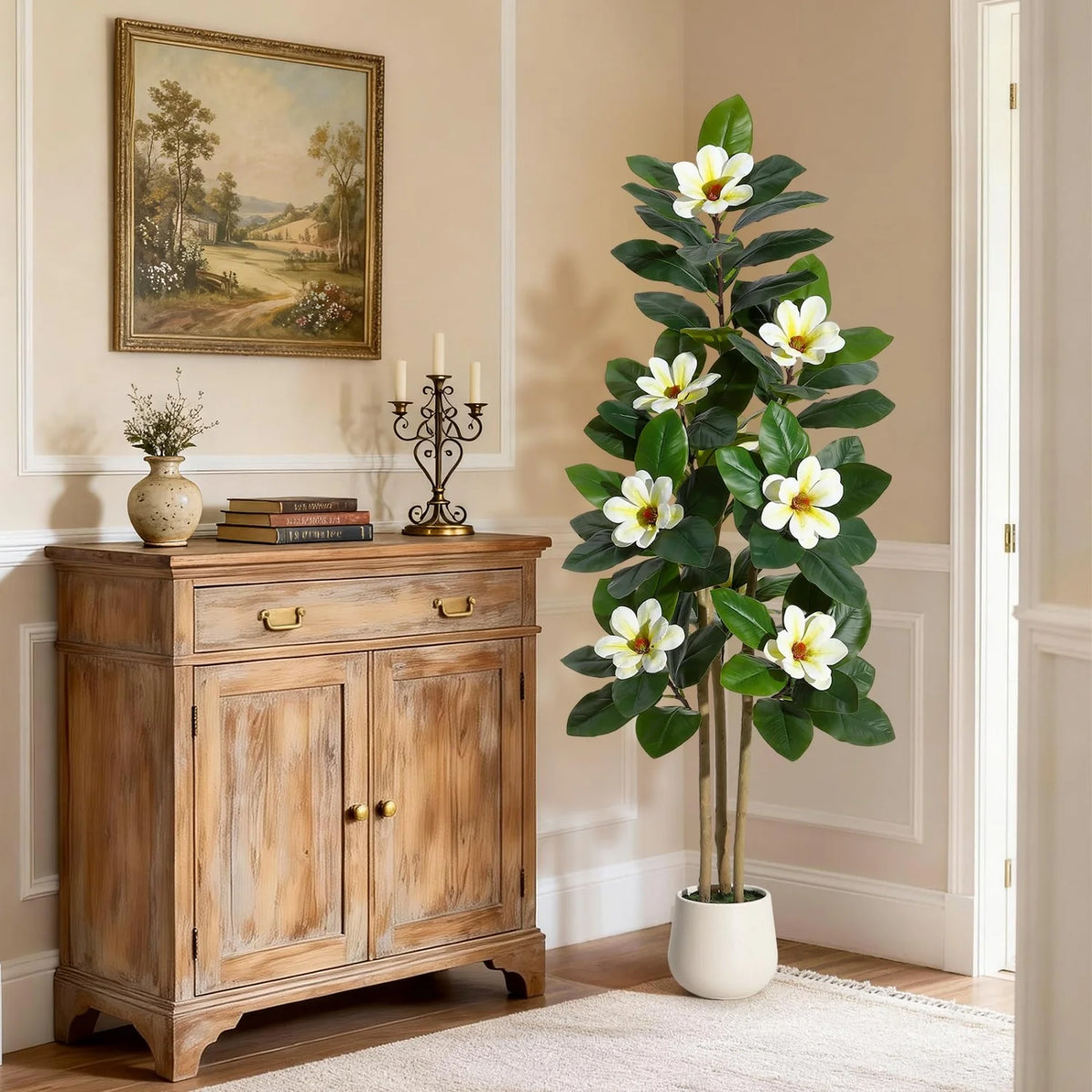 HiMISS Artificial Olive Tree With Lifelike Leaves And Fruit