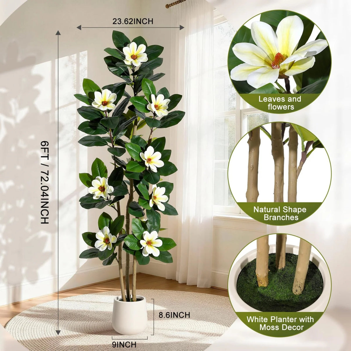 HiMISS Artificial Olive Tree With Lifelike Leaves And Fruit