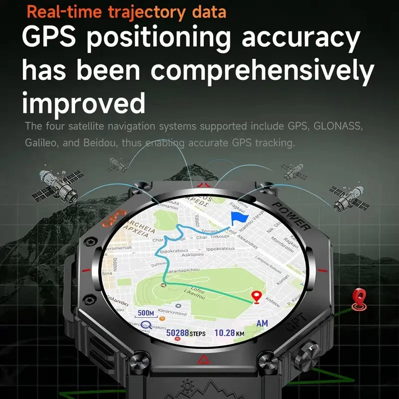 Senbono GPS Smartwatch For Men Built In GPS And Bluetooth