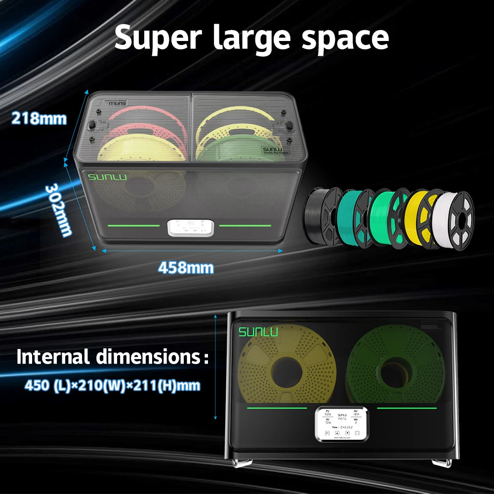 SUNLU S4 Filament Dryer Box PLA PETG ABS TPU PA