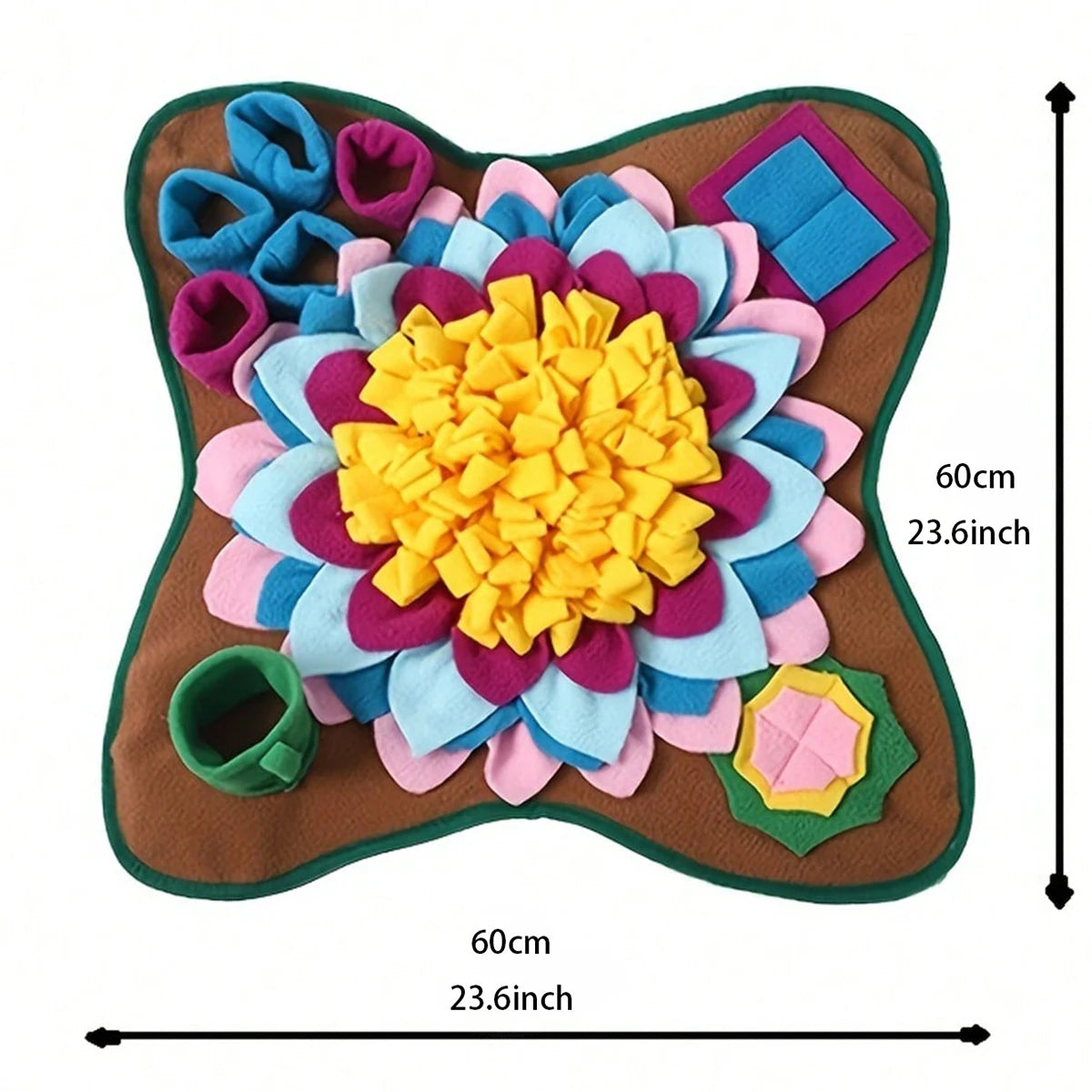 Dog Interactive Snuffle Mat And Fleece Feeding Puzzle Toy