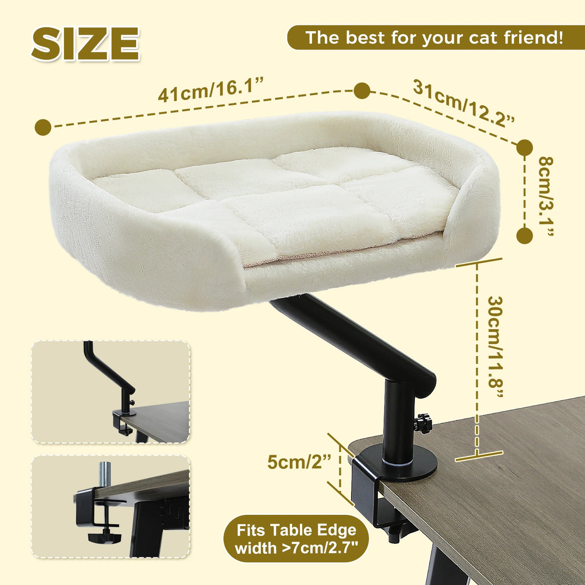PAWZ Road Rotating Cat Hammock Stand For Desk