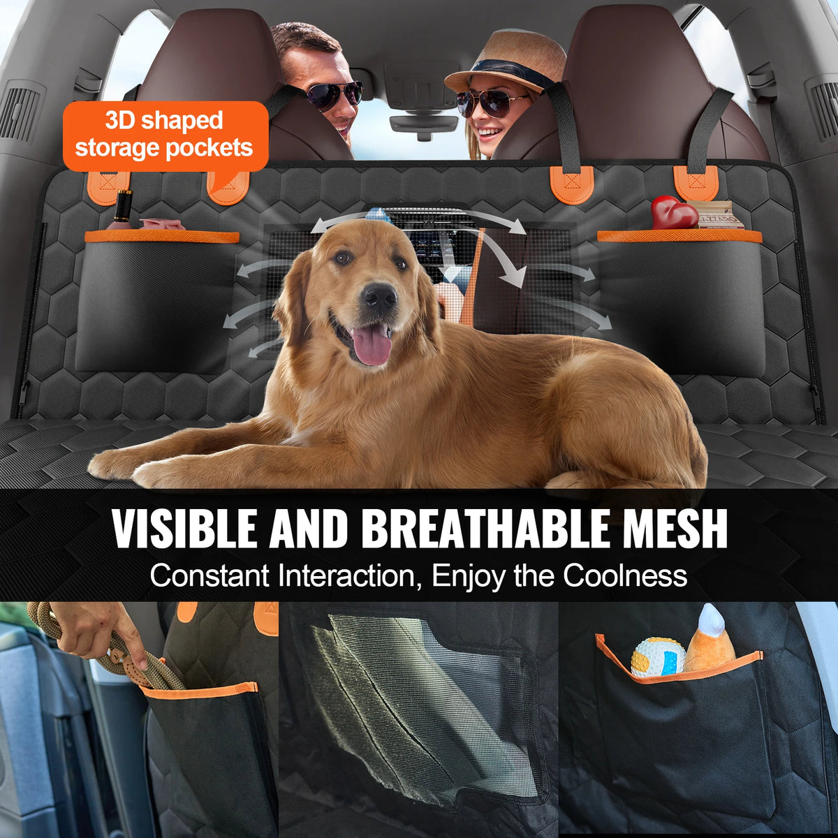 SucceBuy Heavy Duty Dog Car Back Seat Extender Cover
