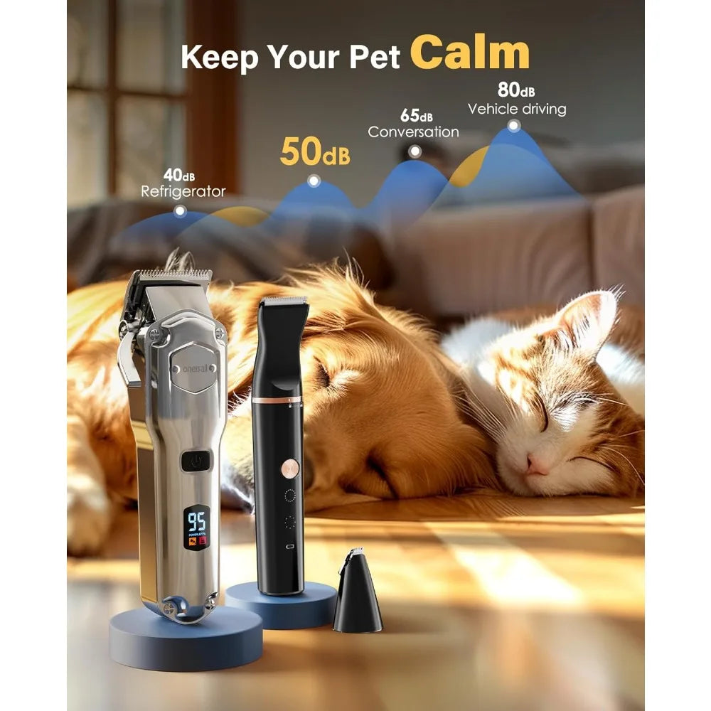XMSJ Rechargeable Cordless Dog Grooming Clippers
