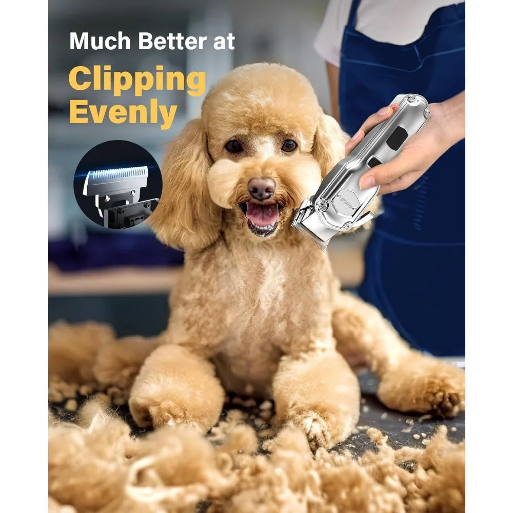 XMSJ Rechargeable Cordless Dog Grooming Clippers