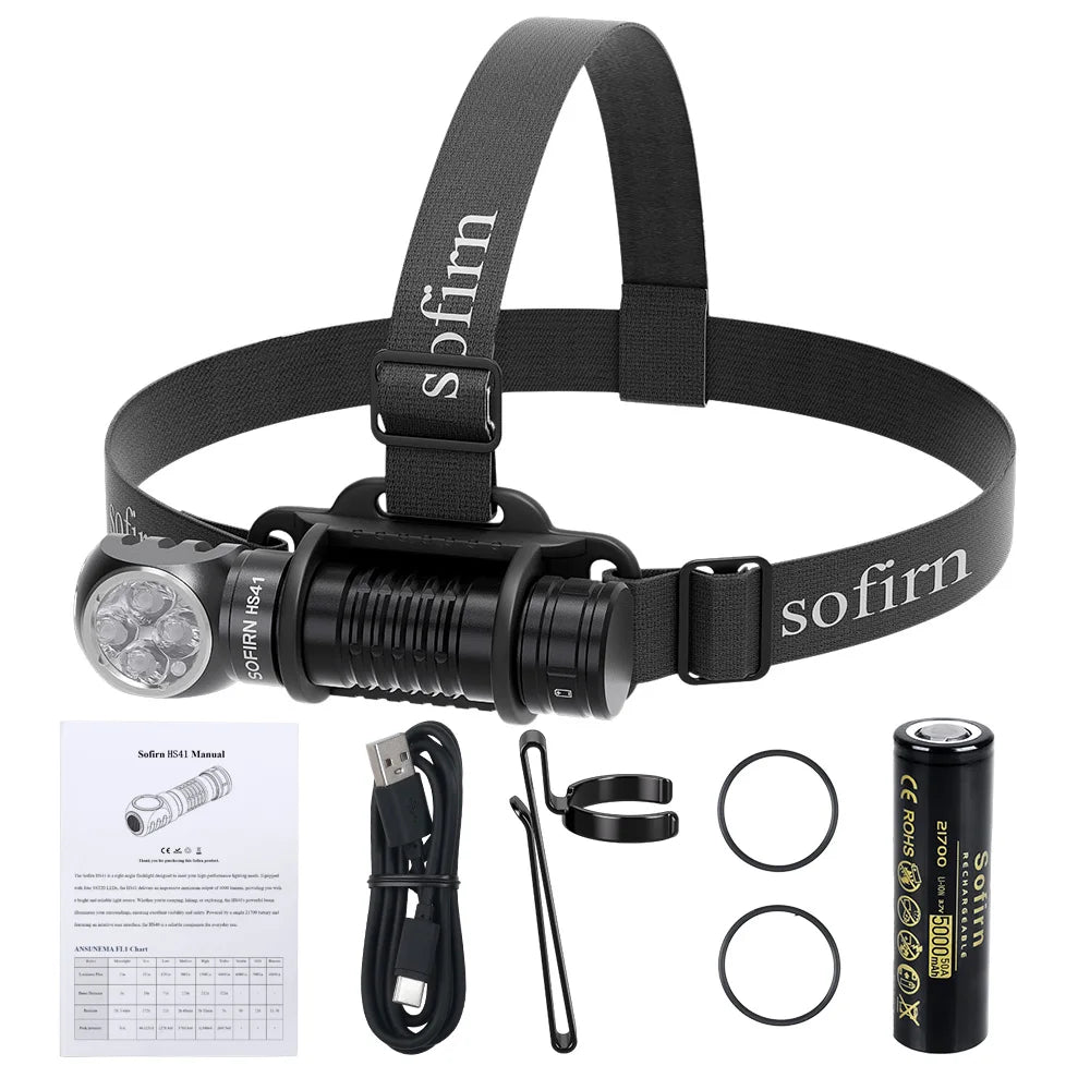 Sofirn HS41 4000lm USB-C Headlamp With SST20 LED