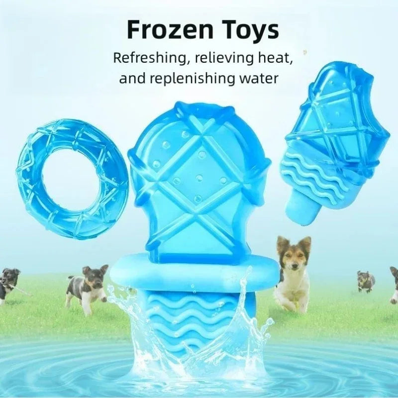 Freezable Ice Pop Dog Chew Toy For Puppy Teething Relief