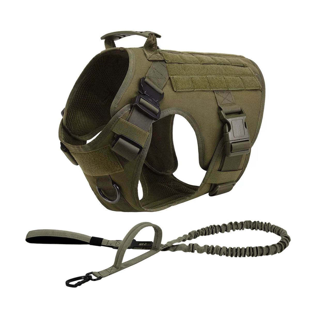 Tactical Dog Harness With Molle Pouches For Dogs