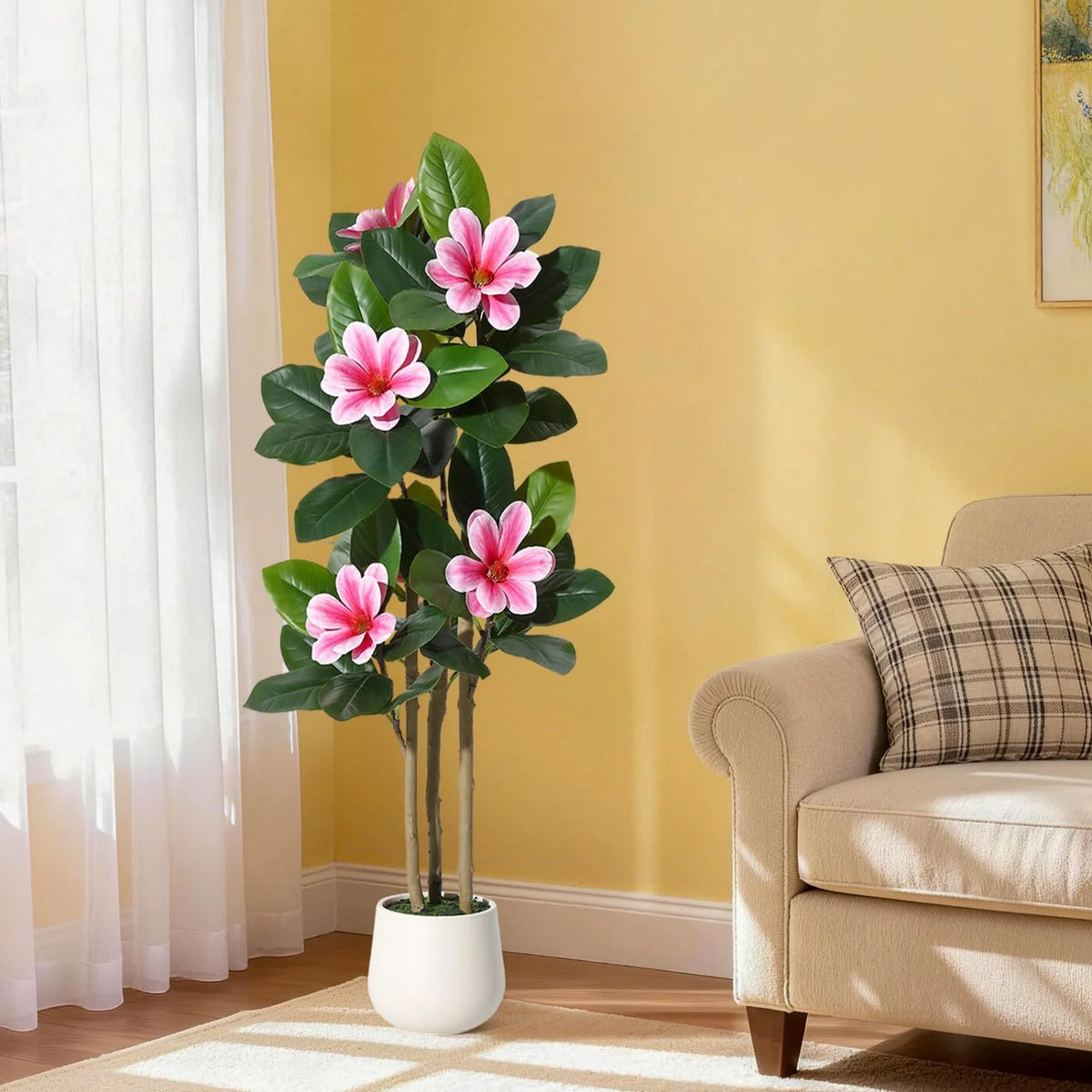 HiMISS Artificial Olive Tree With Lifelike Leaves And Fruit