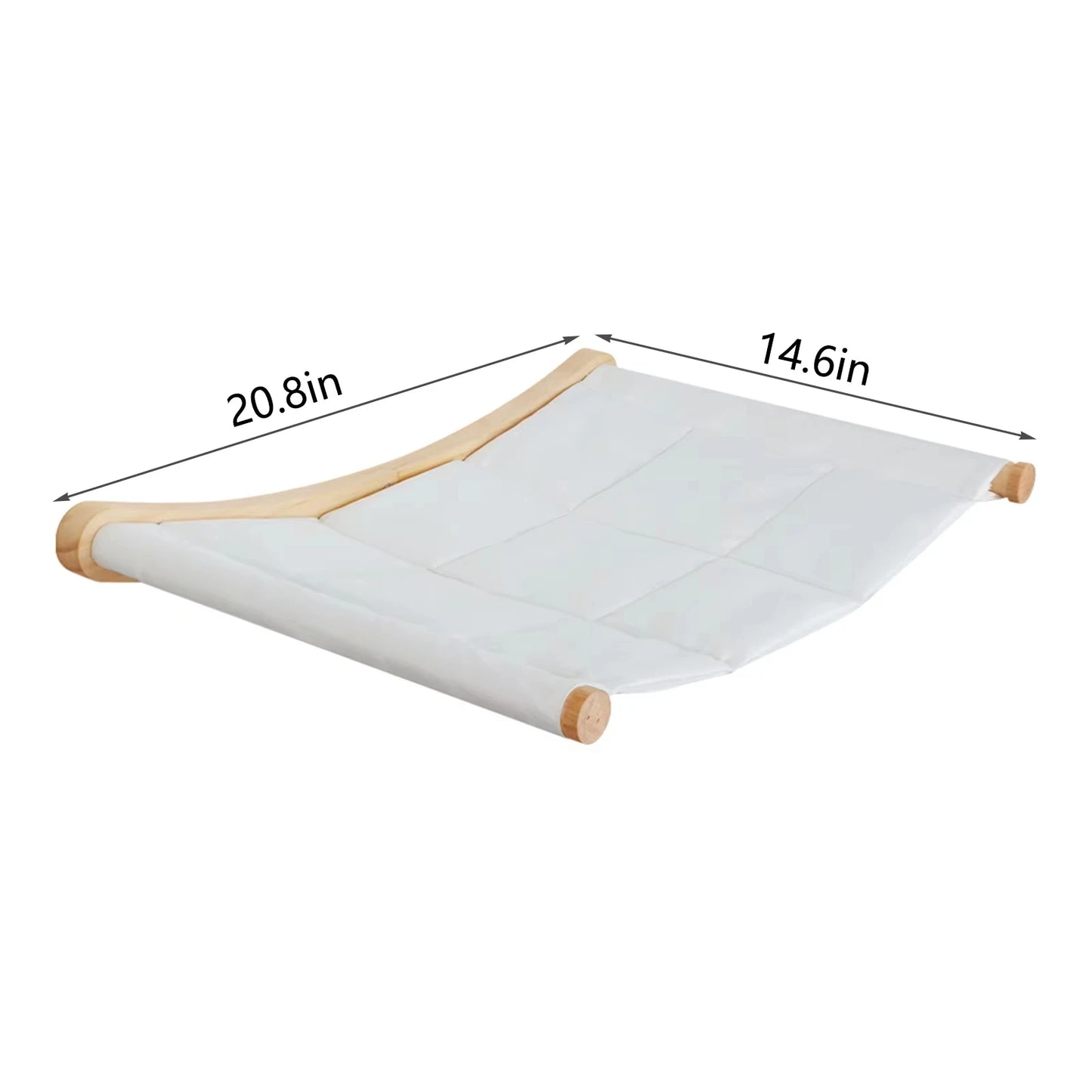 Wall Mounted Wooden Cat Climbing Shelf With Sisal Post
